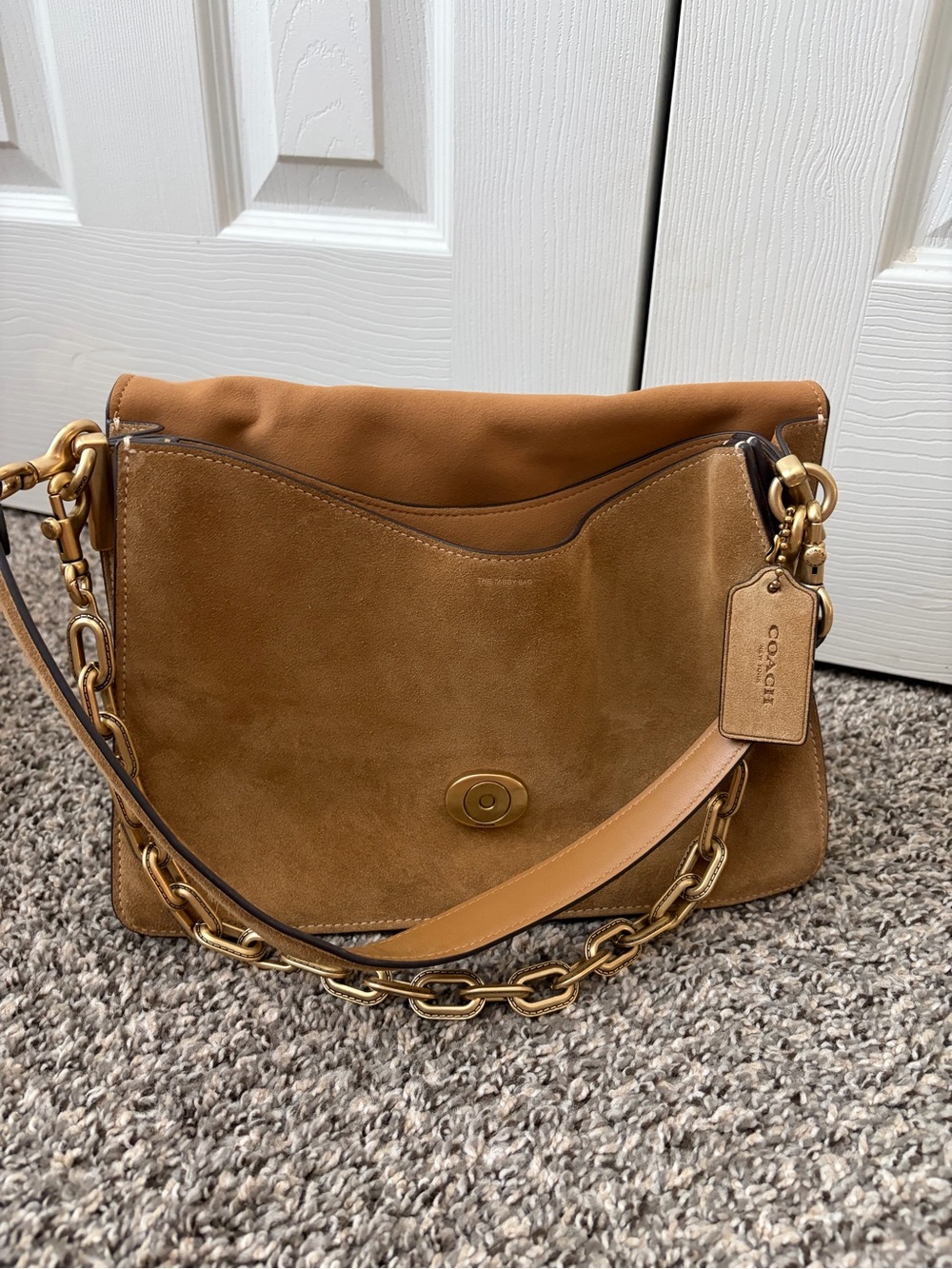 Coach Brown Tabby Suede Shoulder Bag 30’ (Discontinued Coach Purse) - Picture 2 of 5